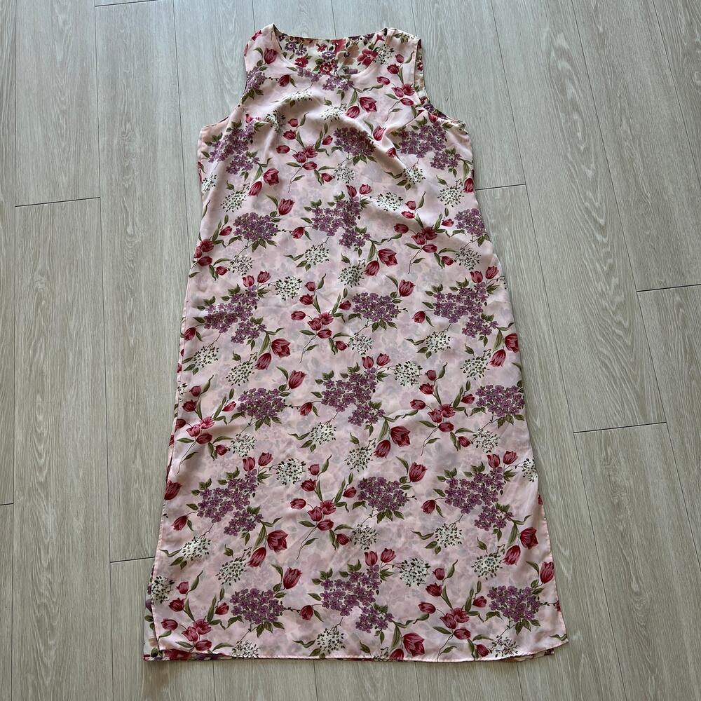 Reversible Floral Dress No Size Maxi Sleeveless 90s